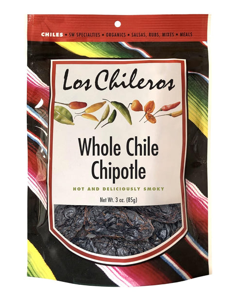 Los Chileros Whole Chile Chipotle, Dark Red, 3 Ounce...