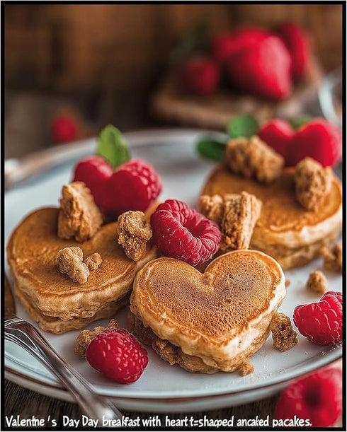 Posterizer 1 pcs-Cute Valentine’s Day breakfast poster -2-Romantic Art-Holiday Poster Collection-Gift for Couples boyfriend girlfriend Husband Wif...