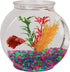 Koller Products 1-Gallon Fish Bowl, Shatterproof Plastic with Crystal Clear Clarity...
