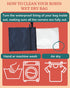 Wet Dry Bag - Waterproof Wet Bag for Travel, Wetbag for Swimsuit, Diaper, Clothes, Period Underwear - Breast Pump Parts Organizer - Zippered Pouch...