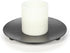 Hosley Set of 6 Black Iron Pillar Plates 7 Inch Diameter Ideal or Use for Weddings Candle Gardens Spa and Aromatherapy Incense Cones or Just As a ...