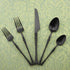 Gugrida Unique & Beautiful Flatware Set - 5 Piece Iridescent Silverware Sets | 18/10 Stainless Steel Reusable Cutlery Set | Black Utensils Service...