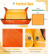 Repotting Mat for Indoor Plants Transplanting, 27 Inches Waterproof Potting Mat Foldable PE Gardening Mat Tray Gift for Plant Lovers - Orange...