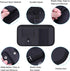 Car Sun Visor Organizer, Wisdompro Vehicle Interior Accessories Storage Pouch Auto Registration Holder with Elastic Strap for Sunglass, Documents,...