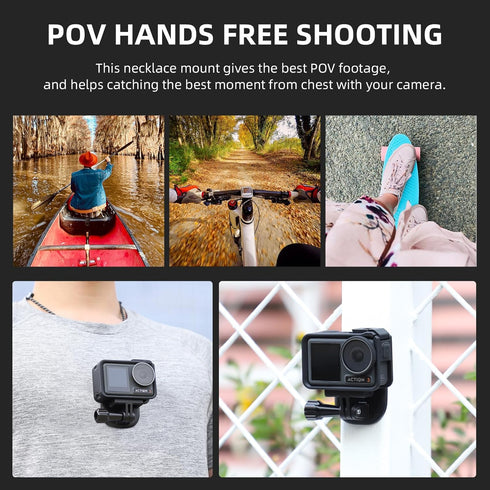 CAPART Quick Release Strong Magnetic Mount Chest for Action Cameras, like DJI OSMO Action 4 3 DJI Pocket 3 2 Insta360 X4 X3 X2 One RS, Go Pro 12 1...