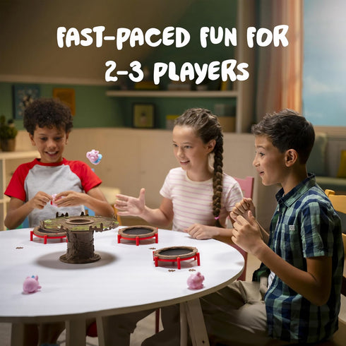 PlayMonster Pigs on Trampolines Game, Fun Board Games for Kids 6-8, Family Games, Trampoline Toys, Flying Pigs Game for Kids, Fast Action Games fo...
