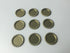 RUTICH 100 PCS Flat Decorative Bottle Cap Craft Bottle Stickers Double Sideds Printed for Hair Bows, DIY Pendants or Craft ScraPbooks(Gold)...