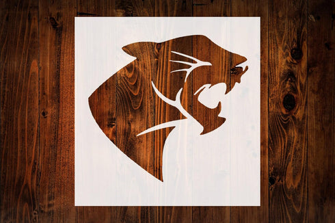Panther Style Design Stencil, 4-Inch, Reusable Mylar Cutout for Sign Art, Crafts & DIY Projects...