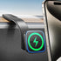 for Magsafe Car Mount Charger,15W Wireless Car Charger Phone Mount for iPhone 15 14 13 12 Pro Plus Max,Bendable Memory Titanium Alloy&Steel Hook C...