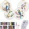 Embroidery Kit for Beginners 4 Sets, Hand DIY Cross Stitch Kits Include 4 Pack Floral and Hummingbird Patterns, 4 pcs Embroidery Hoops, Color Need...