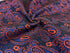 S&W SHLAX&WING Paisley Mens Tie Blue Red Matching Pocket Square Only...