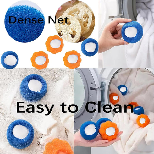 15 Packs Washer Balls, Reusable Tangle-Free Eco-Friendly Laundry Scrubbing Balls, Solid Colorful Laundry Washing Balls Enhance Your Machine Cleani...