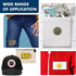 30 Pieces Sublimation Patches Fabric Iron-on Blank Patches 3 Shapes Repair Embroidery Sublimation Blank Hat Embroidery for DIY Crafts, Caps Clothe...