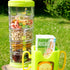 Innobaby Packin' Smart Stackable and Portable Storage System for Formula, Baby Snacks and more. 5 Stackable Cups in Blueberry Sorbet. BPA Free....