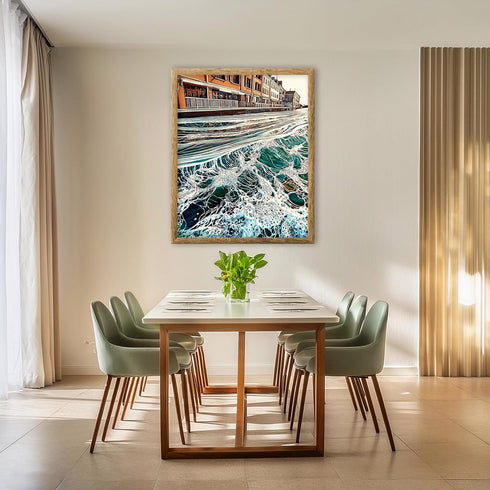 Posterizer 1 pcs-ocean waves-beautiful nature art work 4-Landscape & Nature Art-Coastal & Nautical Art-Decor for Home & Office- unframed wall art...