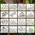 16 Pieces Wildflower Stencils for Painting, Reusable Small Spring Wild Flower Stencils Wall Stencils, DIY Small Drawing Template Stencil for Paint...