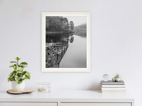 MCS Museum Poster Frame 16x20 White Woodgrain, Vertical & Horizontal Wall Hanging Large Picture Frame for Photos, Posters & Art Prints (1-Pack)...