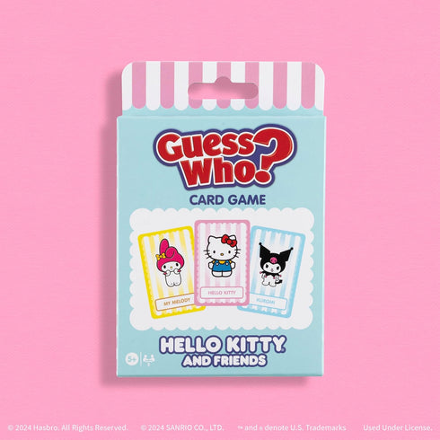 USAOPOLY Guess WHO? Card Game: Hello Kitty and Friends, Featuring 20 Characters, My Melody, Kuromi, Badtz-Maru and More, Family Friendly Deduction...