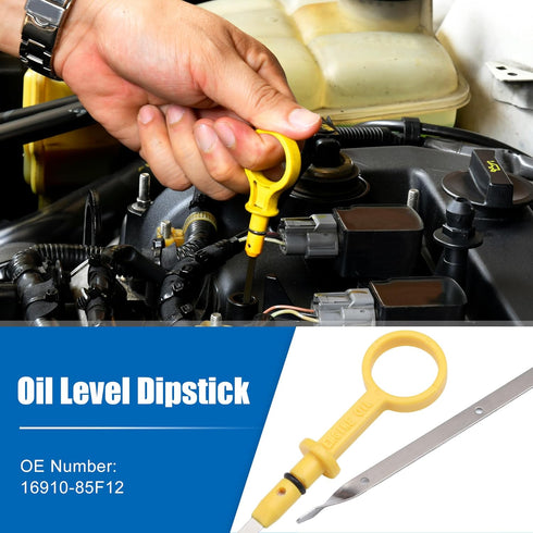 X AUTOHAUX Engine Oil Level Indicator Dipstick for Suzuki Grand Vitara 1999-2006 for Suzuki XL-7 2002-2006 No.16910-85F12 Yellow...