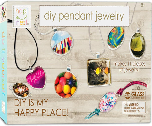 Hapinest Jewelry Making Kit for Girls Arts and Crafts Gifts Ages 8 9 10 11 12 Years Old and Teens - 11 Charm Pendants, 9 Necklaces, 2 Bracelets...