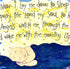Baptism Gift - Now I Lay Me Down to Sleep Prayer Art Print by Dovetail Ink (Deep Dark Blue, 8x10 Inches)...