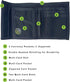 Nylon Bifold Wallet with Zippered Coin Pocket (Black)...