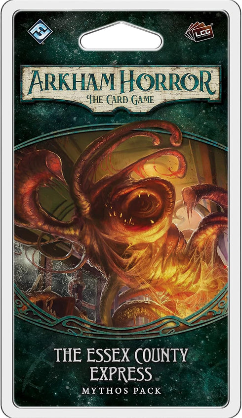 Arkham Horror The Card Game The Essex County Express MYTHOS PACK| Horror Game| Mystery Game| Cooperative Card Game| Ages 14+ | 1-2 Players| Avg. P...
