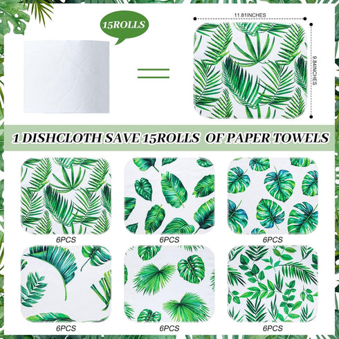 36 Pack Reusable Paper Towels Washable Paperless Towels Rolls Reusable Toilet Bidet Towels Bulk Flannel Cotton Cloth Towels Wipes Bathroom Napkins...