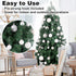 White 2.5" Christmas Balls Christmas Tree Decoration Ornaments Shatterproof Hanging Balls for Birthday Halloween Holiday Wedding Decorations Set o...