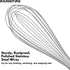 12-Inch Wire Whisk Stainless Steel, Balloon Whisks for Cooking, Wisk Wisking Tool With Soft Silicone Handle, Thick Durable Whisker for Blending, B...