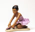 20902 African American Ballerina in Lavender Dress 3 7/8" H...