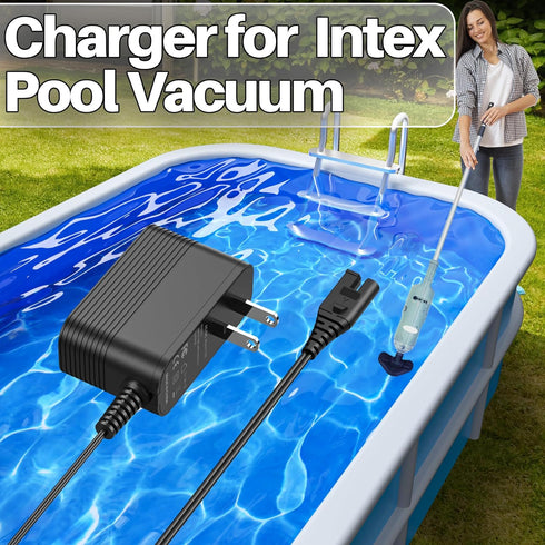 Pool Vacuum Charger 5V Adapter for Intex Pool Vacuum Charger Cord for Intex 28620 28620E 28620EP CL1704 12269 Charger for Intex Replacement Adapte...