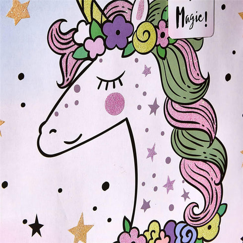 Bobobag 13" Large Gift Bag with Tissue Paper for Girls happy Birthday gift bags (Unicorn)...
