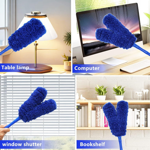 16 inch Microfiber Feather Duster, Big Microfiber Duster Make Home Cleaning More Efficient and Easy, Cleaning Tool for Office, Fan, Car, Computer,...
