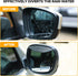 EcoNour Car Blind Spot Mirrors with Rain Visor (2 Pack) - Convex Rear View Blind Spot Mirrors, 2" Round HD Car Side Mirror Blindspot, Wide Angle A...