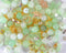 120g Random Glass Beads Kit for Jewelry Making, 6-10mm Round Crystal Glass Beads for Bracelet Making (Green)...