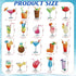 Henoyso 20 Pcs Summer Diamond Painting Keychain Kits Cocktail 5D Drill Mosaic Diamond Painting Ornaments Diamond Painting Kits for Beginners Diamo...