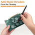 Small Portable Nylon Anti Static Brushes Electronics Computer Keyboard Laptop Cleaning Brush Kit (Black, Set of 8)......