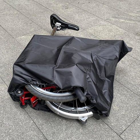 Bike Carry Bag Waterproof Bike Travel Bag Storage Zipper Bag for Bromp ton Folding Bike Transport Carry Bag for Air Plane Train Car Travel...