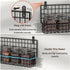 X-cosrack 4 Pack Spice Rack Wall Mount, Upgraded Connectable Seasoning Organizer for Space-Saving, Hanging Spice Storage for Cabinet/Pantry Door (...