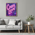 Posterizer 1 pcs-crazy love-neon art-Valentine's inspired poster-Romantic Art-Holiday Poster Collection-Gift for Couples boyfriend girlfriend Husb...