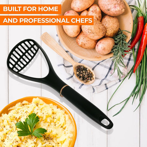 TENTA KITCHEN Good Grips Nylon Potato Solid Masher Professional Nylon Potato Masher,Garlic Press,Cooking and Kitchen Gadget. Ricer Press Blender C...