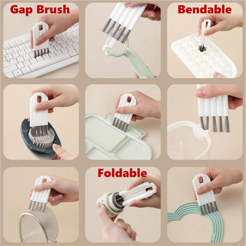Sponge Brush Kitchen Dish Bottle Washing Scrubbers - Non Scratch Scouring Pads,Household Essential Cleaning Kit for Non-Stick Cookware Pots Pans S...