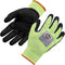 Ergodyne unisex adult Nitrile-coated ANSI A4 Nitrile Coated CR Gloves, Lime, Extra Large US, Factory...