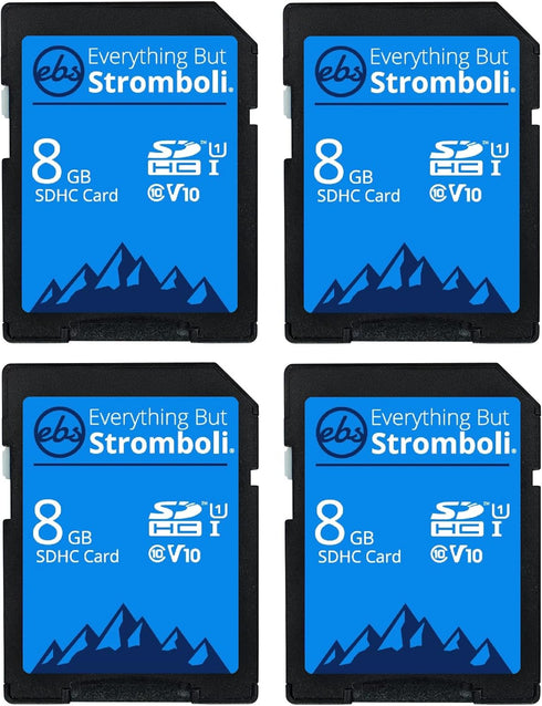 Everything But Stromboli 4 Pack 8GB SD Cards for Browning Trail Camera Dark Ops, Recon Force, Defender, Spec Ops, Patriot, Strike Force Game Cam S...