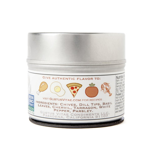 Taste of Bordeaux Seasoning | Non GMO Verified | Magnetic Tin | 0.3oz | Crafted In Small Batches By Gustus Vitae | #25...
