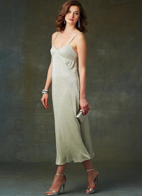 Vogue Patterns - V9278A50 Misses' Slip-Style Dress with Back Zipper, 6-8-10-12-14, Red...