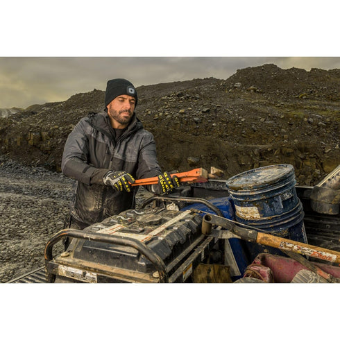 Portwest A722 Anti Impact Safety Work Gloves - Cut Resistant and Impact Reducing Protective Gloves Gray/Black Grey/Black, Large...