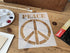Stencil1 Peace Sign Stencil Durable Quality Reusable Stencils for Painting - Create Stencil Crafts and Decor - Decor on Walls Fabric & Furniture R...