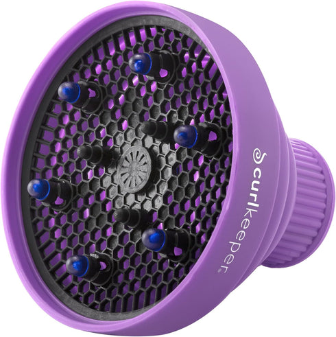 Curl Keeper Diffuser Hair Dryer for Curly Hair - Pop Up Silicone Hair Diffuser Attachment for Blow Dryers - Travel-Friendly & Universal Adjustable...